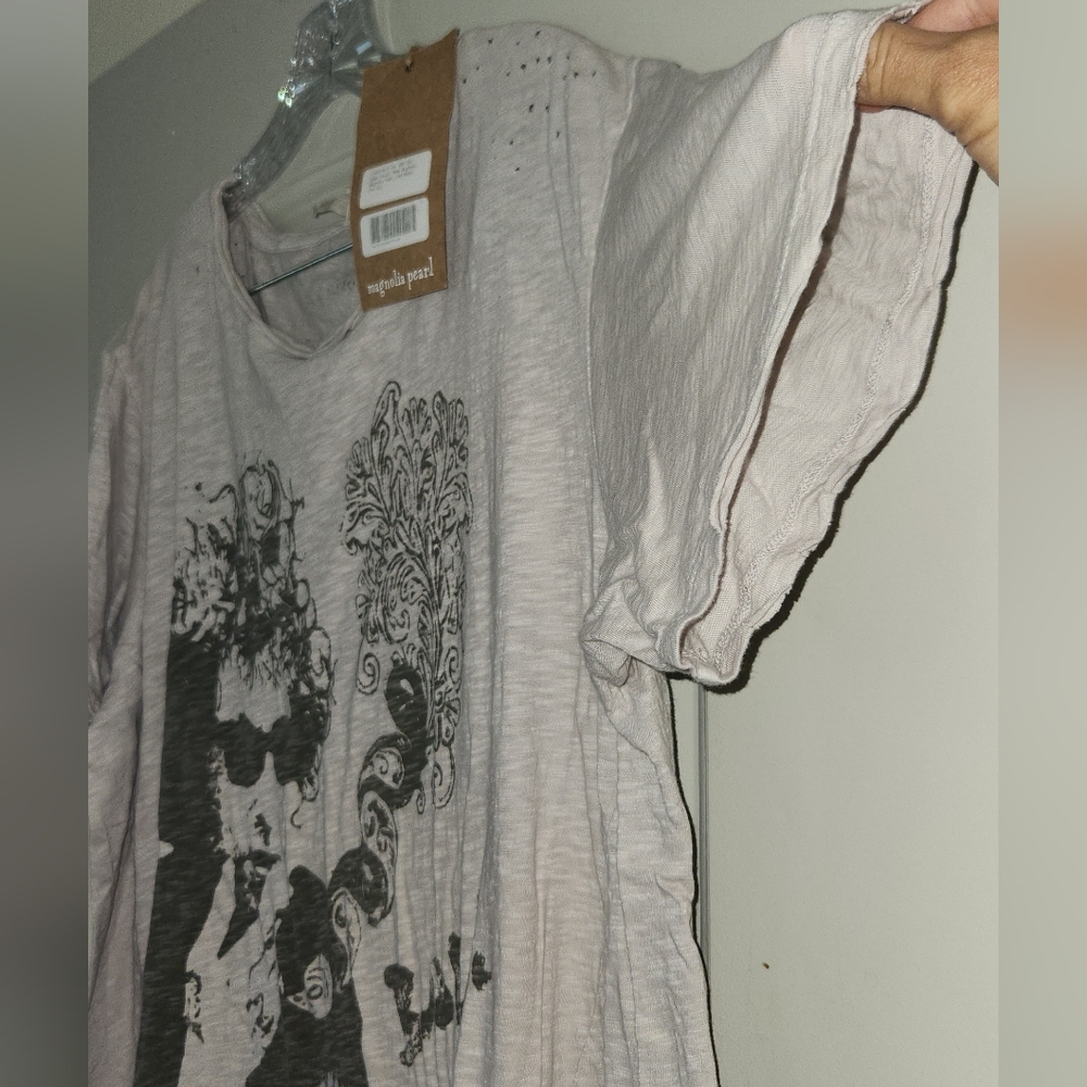 New Magnolia Pearl Bard T Bob Dylan Band Sketch Top 379 Lilac Water Tee T-Shirt - Picture 12 of 17